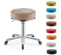 FCZVWPR Dot Taburete Redondo, Silla Giratoria De 360 °, Taburete De Bar Minimalista, Fuerte Capacidad De Carga, Confiable For Tareas De Laboratorio Y Taller(Beige)