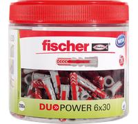 fischer 535981 Tacos de Lata, Gris, DUOPOWER 6x30 (200)