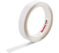 fischer - Cinta adhesiva de montaje de doble cara y fuerte en transparente, fácil de aplicar gracias al revestimiento especial, suspensión sin taladrar, para espejos, imágenes, decoración, ganchos