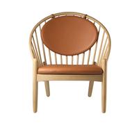 FDB Møbler Silla J166 Jørna Oak nature lacquered-cognac leather