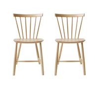 FDB Møbler Silla J46. Haya natural lacada. pack de 2