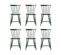 FDB Møbler Silla J46. Haya pintada bottle green. pack de 6