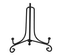 Fdit 1 pieza 4 "- 12" Soporte de exhibición de hierro Caballete Soporte de exhibición clásico Soporte de placa de caballete de hierro negro Soporte Tazón Placa Marco de fotos Libro(4 #)