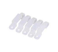 Fdit 100 Piezastranslucence Silicona Soporte De Montaje Tira De Luz Conector De Silicona Clip De Sujeción Para Fijación 3528 5050 1210 Rgb De Led (12Mm)