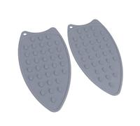 Fdit 2 Almohadillas de Silicona para Planchar, Soporte para Plancha, Resistente Al Calor, Duradero, Suave, Grueso, Antideslizante, con Silicona Resistente a Altas Temperaturas para (Grey)