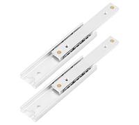 Fdit 2 Piezas Aleación de Aluminio Heavy Runners Cojinete de Bolas Diapositivas del cajón Carril Telescópico Duradero Guía Deslizante Lisa para gabinete de cajón(140mm)