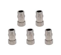 Fdit Adaptador de Línea de Suministro de Grifo de Montaje de Tubería de Gas de Agua de Acero Inoxidable de Rosca Hembra G1 / 2 para RV Cocina Plomería Manguera de Agua Conector de