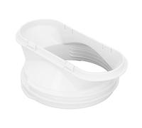 Fdit Adaptador de Ventana de Acoplador de Manguera de Escape de Aire Acondicionado Portátil, Conector de Acoplador de Adaptador de Ventana de Aire Acondicionado ABS para Puerto de