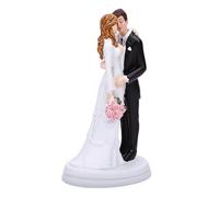 Fdit Adorno de Resina para Pastel de Novia y Novio, Figura de Pareja Romántica para Decoraciones de Pasteles de Boda, Compromisos, Aniversarios, 1 Pieza
