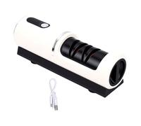 Fdit Afilador de Cocina Eléctrico con Base de Succión, Herramienta de Afilado Automático, 20W