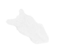 Fdit Alfombra de Piel de Oveja Sintética, Alfombra de Piel de Oveja Artificial, 40x60 Cm, Suave con Respaldo de Cuero Antideslizante para Dormitorio, Sala de Estar, sofá, (White)