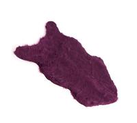 Fdit Alfombra de Piel de Oveja Sintética, Alfombra de Piel de Oveja Artificial, 40x60 Cm, Suave con Respaldo de Cuero Antideslizante para Dormitorio, Sala de Estar, sofá, (Purple)