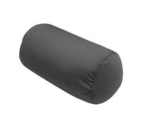 Fdit Almohada Enrollable de Microperlas para Soporte de Espalda y Cuello, Cómoda Almohada de Tubo para Viajes, Hogar, Oficina, 12.0 X 7.0 in, Color Gris (Grey)