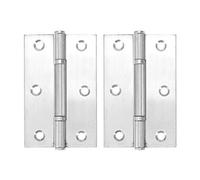 Fdit Bisagra de Puerta de Acero Inoxidable con Funcionamiento Suave para Puertas de Gabinete y Accesorios de Muebles, 7 Pares de 2,8 X 1,8 Pulgadas