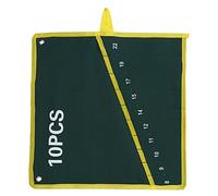 Fdit Bolsa Enrollables para Herramientas Estuche para Herramientas Almacenamiento Llave Inglesa Alicates Organizador Bolsa Lienzo 6/8 / 10/12 / 14/25 Bolsillos Socialme-EU(10PCS)