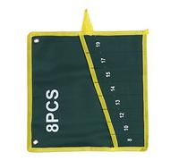 Fdit Bolsa Enrollables para Herramientas Estuche para Herramientas Almacenamiento Llave Inglesa Alicates Organizador Bolsa Lienzo 6/8 / 10/12 / 14/25 Bolsillos Socialme-EU(8PCS)