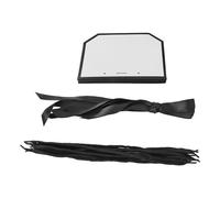 Fdit Bolsas de Regalo en Blanco y Negro, 10 Juegos, Elegantes Bolsas Blancas con Bordes Negros, Reutilizables para Regalos de Fiesta, de Regalo para Fiestas, de