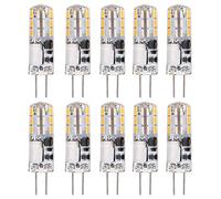 Fdit Bombilla LED G4, Paquete de 10, 12 V, 1,2 W, Blanco Cálido