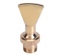 Fdit Boquilla de Fuente de Latón, Rociador de Agua Ajustable en Forma de Abanico para Paisaje de Jardín de Estanque, Rosca Macho G1/2 Hembra G3/4, Altura de 9 Cm para Iluminación de