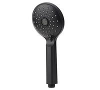 Fdit Cabezal de Ducha de Mano Negro Mate con 48 Boquillas de Alta Presión y Manguera de 1,5 m. Juego de Ducha para baño. Accesorios de para una Relajante de Lluvia con