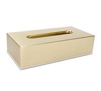 Fdit Caja De Pañuelos De Acero Inoxidable Dorado, Dispensador De Servilletas De Cubierta De Soporte De Pañuelos De Metal Decorativo para Sala De Estar, Baño, Dormitorio, Villa, Regalo