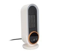 Fdit Calentador Cerámico PTC 1200W con Protección contra Vuelcos y Temporizador Ajustable de Temperatura para Oficina Dormitorio Uso en Escritorio (Enchufe europeo 220V)