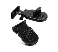 Fdit Cerradura de Ventana, 2 Piezas Cerradura de Seguridad Deslizante Universal Ajustable de Hierro (BLACK)