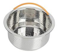 Fdit Cesta de de Acero Inoxidable 304, con Recubierto de Silicona para Verduras, Frutas y Huevos
