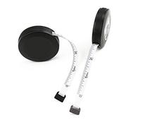 Fdit Cinta Métrica Regla de Costura Cinta Métrica Corporal 150 CM 60 Pulgadas con Marcas Claras en CM Pulgadas para Sastres Medición Corporal Altura del bebé (BLACK)