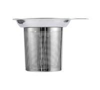 Fdit Colador de té de Malla de Acero Inoxidable, Filtro Fino Reutilizable con Borde Seguro para Tazas, Soporte para Cocina Casera, café, Elaboración de Hojas Sueltas