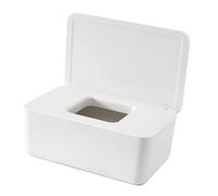 Fdit Contenedor de Toallitas, Dispensador de Cubierta de Caja de Pañuelos con Tapa a Prueba de Polvo de Apertura Amplia para Dormitorio, Cocina, Sala de Estar y Oficina