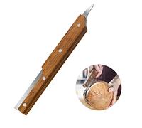 Fdit Cuchillo de Coco de Acero Inoxidable con de Madera, Cortador de Coco, Herramienta para Abrir Cocos, para Partir y Perforar Cocos Fácilmente (Colores variados)