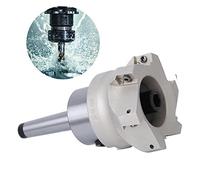 Fdit Cutter Cutter CNC MT2 FMB27 Collet Chuck Holderfracking 80-27-6 a 6 Silbatos con Insertos Altos (MT2-FMB27+80 Cutter Plate ++ 1604APMT Cutter (10)