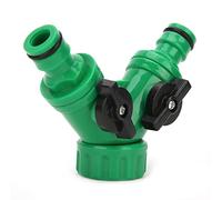 Fdit Divisor de Agua, Válvula de Conector en T de 3 Vías G3/4 de 2 Piezas con Interruptores