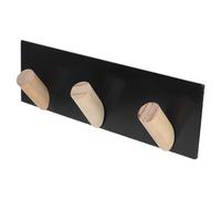 Fdit Elegante Percha para Ropa y Llavero, Diseño sin Perforaciones para Organización del Hogar, Ideal para Dormitorio y Sala de Estar, Hierro Pino, 1 Pieza (Gancho pequeño negro T321)