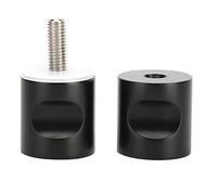 Fdit Elegante tirador de puerta de vidrio de acero inoxidable Tirador de puerta de un solo orificio para la ducha del hogar Muebles de gabinete Puertas correderas Aceesories Negro
