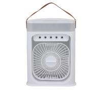 Fdit Enfriador de Aire Evaporativo, Ventilador Portátil USB, Humidificador de 3 Velocidades Ajustable para Dormitorio, Oficina, 19x25,5 Cm