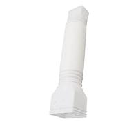 Fdit Extensor de bajante, conector extensor retráctil de agua de lluvia para jardín (blanco)