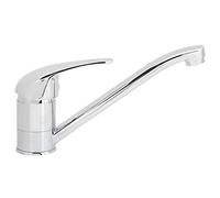 Fdit Grifo de Cocina de Cobre, Mezclador Monomando con Rosca G1,2in y Rotación de 360 Grados para Suministro de Agua Caliente y Fría for Cocina