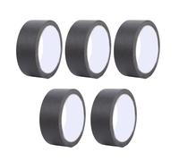 Fdit Juego de 5 Cintas Adhesivas Impermeables, Fáciles de Rasgar, Ideales para Pintura de Paredes, Proyectos de Casas y Automóviles, 35 Mm X 20 M (BLACK)