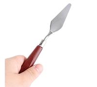 Fdit Juego de Espátula y Cuchillo de Paleta de Acero Inoxidable de 5 Piezas para Pintura Al óleo Arte Acrílico con s de Madera Cuchillas Flexibles Súper Delgadas Kit de Artista