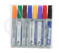 Fdit Juego De Rotuladores para Pizarra Blanca De 8 Uds. De Colores Brillantes para Escritura Multifuncional, Bolígrafo De Secado Rápido para Graffiti, Aula y Oficina