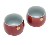 Fdit Juego de Tazas de té Kung Fu, 2 uds., Taza de té de Cerámica, Hermoso Regalo para los Amantes del, Decoración del Hogar, 7cm de Diámetro