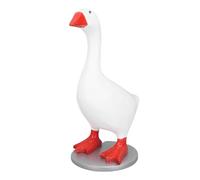 Fdit Llavero Magnético de Ganso, Estatua de Ganso de Resina, Divertido Soporte para Colgar Llaves con Pico Magnético para Regalos de Inauguración de la Casa, Decoración de Escritorio (Con Base)