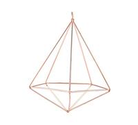Fdit Maceta colgante geométrica maceta independiente flor planta soporte colgante soporte estante estante decoración hogar MULTIVÍAS EMBALAJE socialme-eu, Oro rosa.