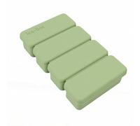 Fdit Molde Grande para Cubitos de Hielo, Bandeja de Silicona para Cubitos de Hielo con Tapa para Cócteles, Paletas, Palitos para Batidos, Porciones de Sopa, 16,9x10x3,6 Cm (GREEN)
