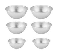 Fdit Moldes para Hornear, Bola Media Redonda de Metal de 6 Piezas para Bomba de Baño de Chocolate (6 paquetes (2 por tamaño)