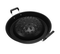 Fdit Pan de Parrilla de Barbacoa Tailandesa 2 en 1 sin Palo, Incluso Calefacción de Aluminio, la Bandeja de Carbón de la Parrilla Caliente para el Exterior para Interiores (35