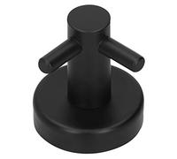 Fdit Percha para Toallas, Gancho para Ropa de Diseño Elegante, Negro Mate, para Baño, Dormitorio, Acero Inoxidable 304, 1 Pieza