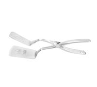 Fdit Pinzas para Carne de Acero Inoxidable con Agujeros, Pinzas de Tijera de Grado Alimenticio 304 para Cocinar Voltear Carne de Pescado, Herramienta de Cocina Ergonómica de Cabeza